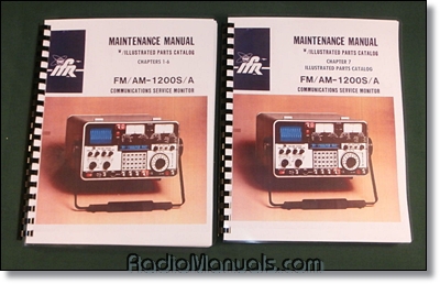 IFR FM/AM 1200S/A COMMUNICATIONS MONITOR SERVICE MANUAL